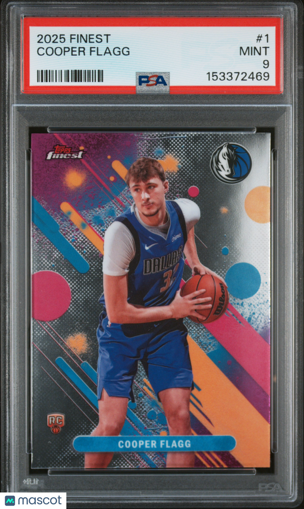 2025 Topps Finest Cooper Flagg #1 PSA 9