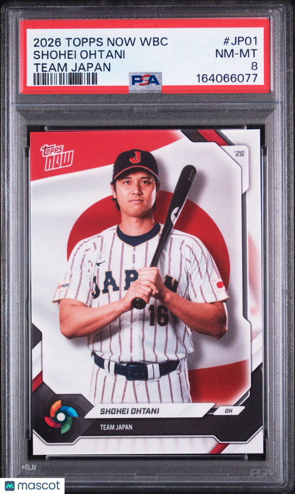 2026 Topps Now World Baseball Classic Team Japan Shohei Ohtani #JP01 PSA 8