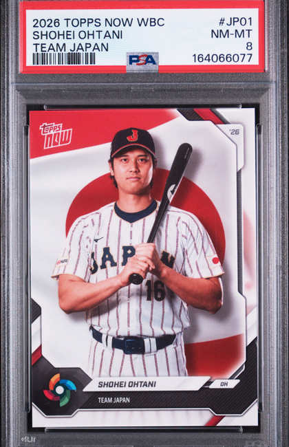 2026 Topps Now World Baseball Classic Team Japan Shohei Ohtani #JP01 PSA 8