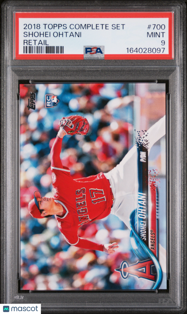 2018 Topps Complete Set Shohei Ohtani #700 Retail PSA 9