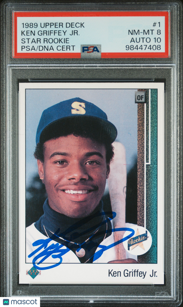 1989 Upper Deck Ken Griffey JR. #1 Star Rookie PSA 8