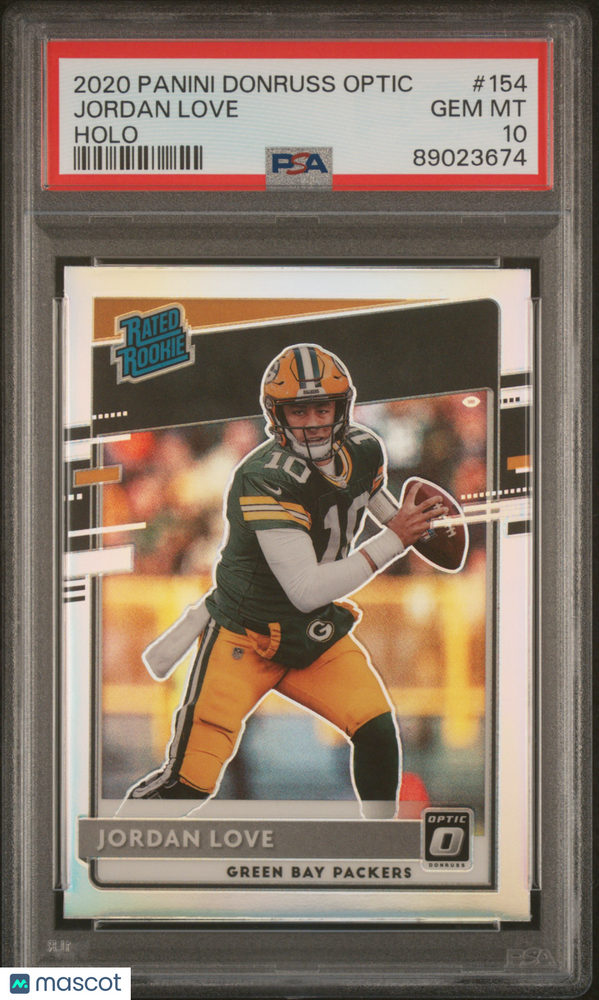 2020 Panini Donruss Optic Jordan Love #154 Holo PSA 10