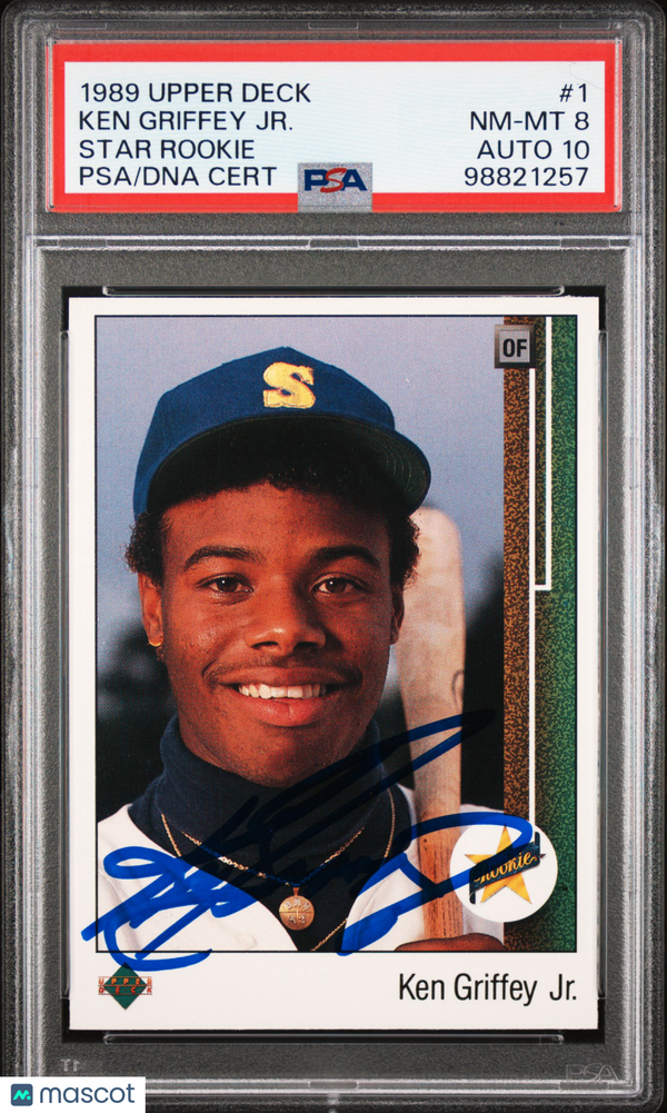 1989 Upper Deck Ken Griffey JR. #1 Star Rookie PSA 8