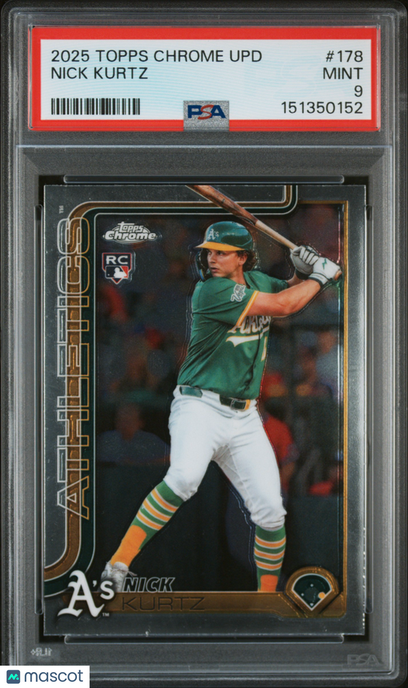 2025 Topps Chrome Update Nick Kurtz #178 PSA 9