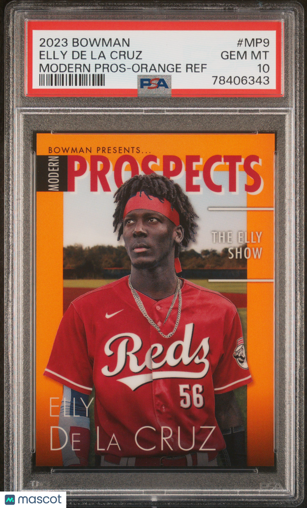 2023 Bowman Modern Prospects Elly De La Cruz #MP9 Orange Ref PSA 10