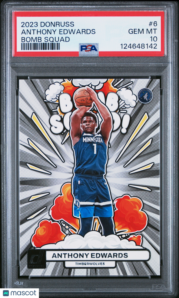 2023 Panini Donruss Bomb Squad Anthony Edwards #6 PSA 10