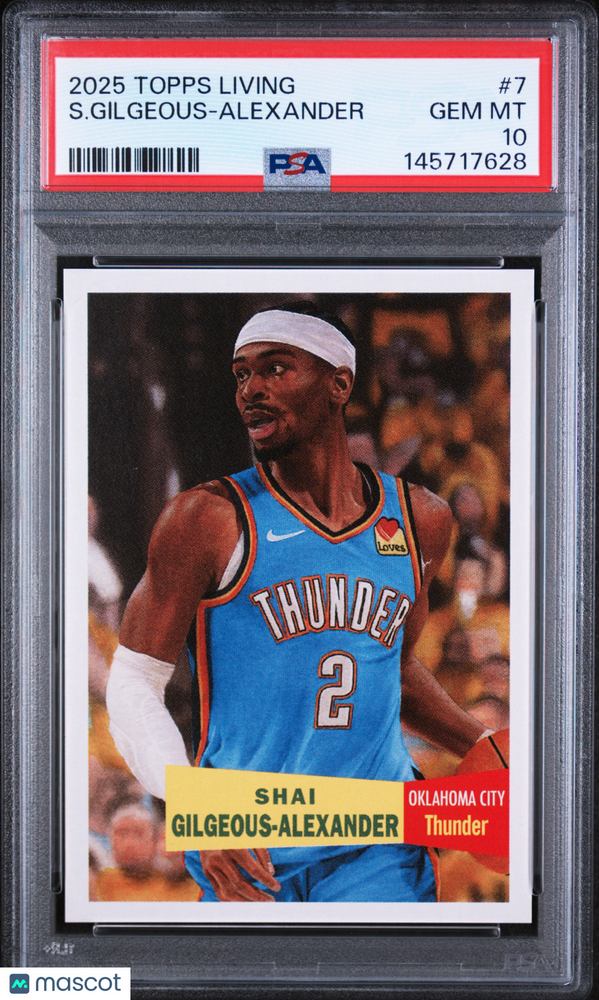 2025 Topps Living S. Gilgeous-Alexander #7 PSA 10
