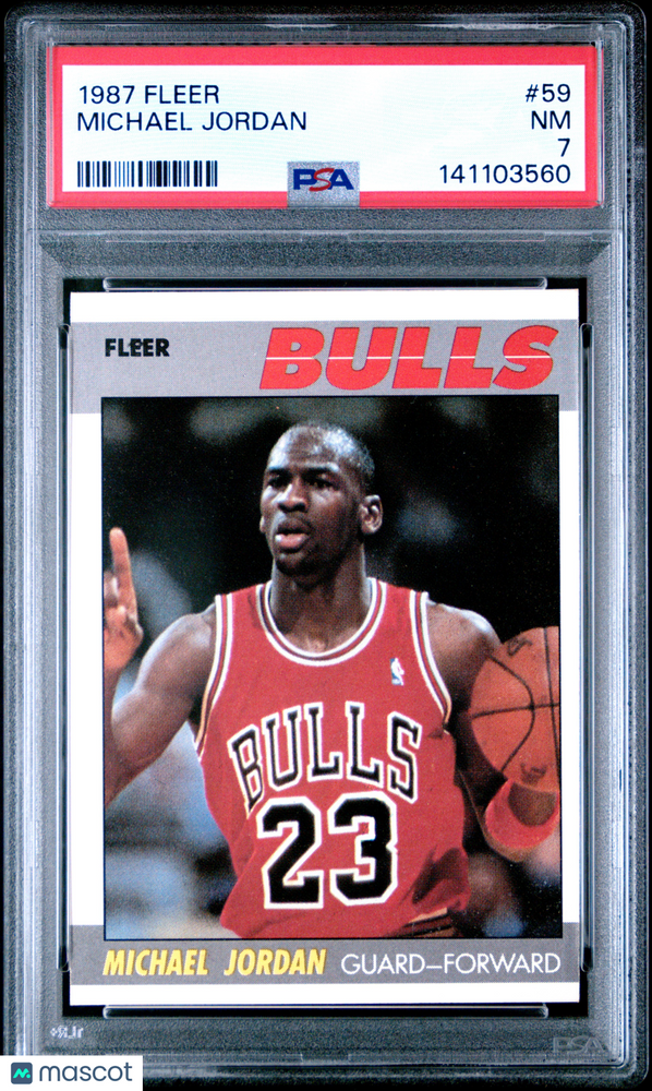 1987 Fleer Michael Jordan #59 PSA 7