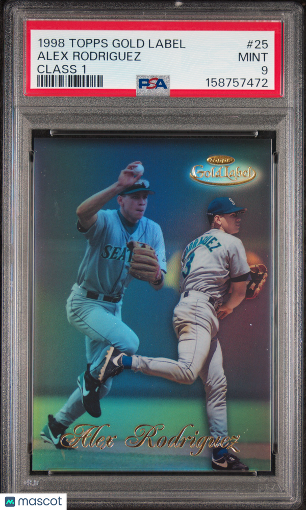 1998 Topps Gold Label Class 1 Alex Rodriguez #25 PSA 9