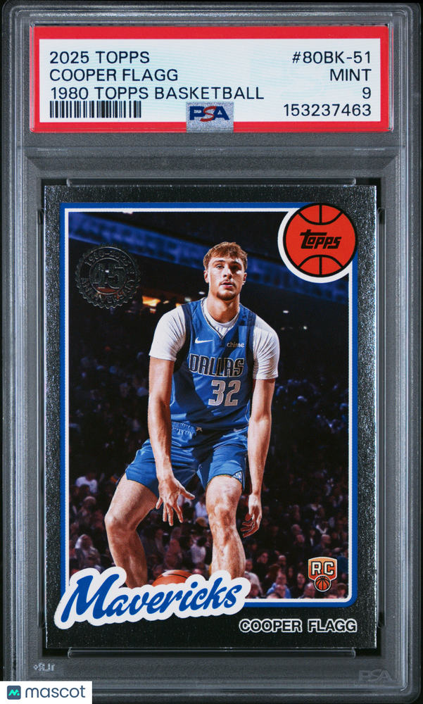 2025 Topps 1980-81 Topps Basketball Cooper Flagg #80BK-51 PSA 9