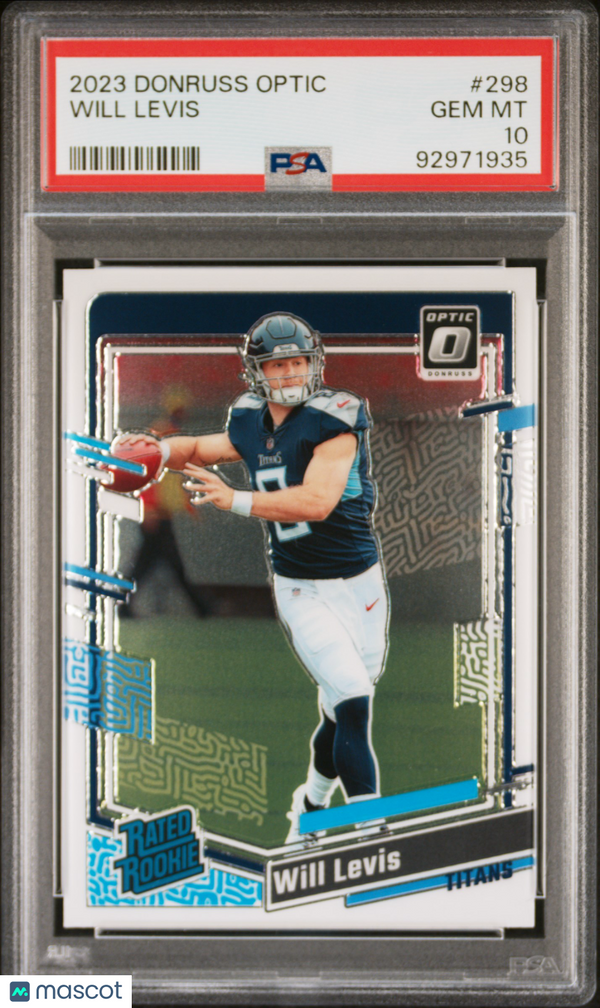 2023 Panini Donruss Optic Will Levis #298 PSA 10