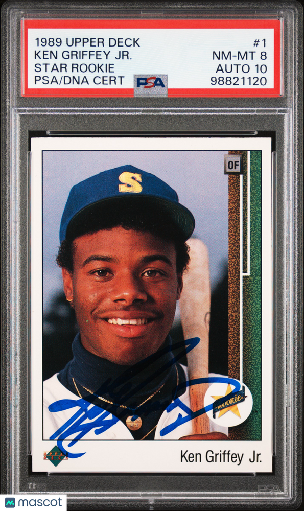 1989 Upper Deck Ken Griffey JR. #1 Star Rookie PSA 8