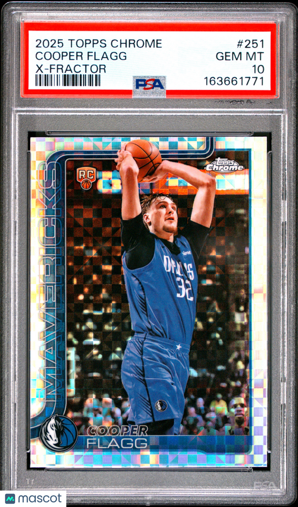 2025 Topps Chrome Cooper Flagg #251 X Fractor PSA 10