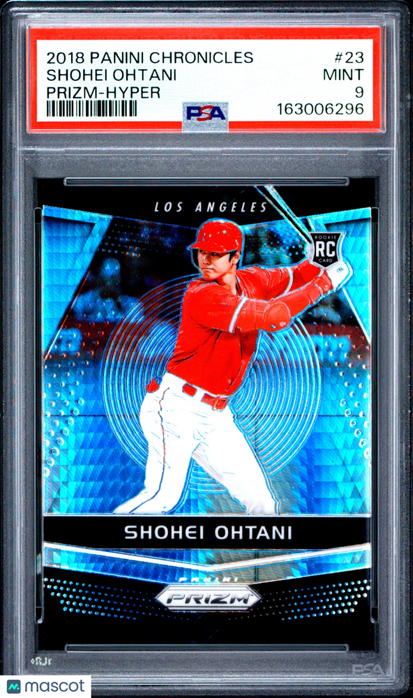 2018 Panini Chronicles Prizm Shohei Ohtani #23 Hyper PSA 9