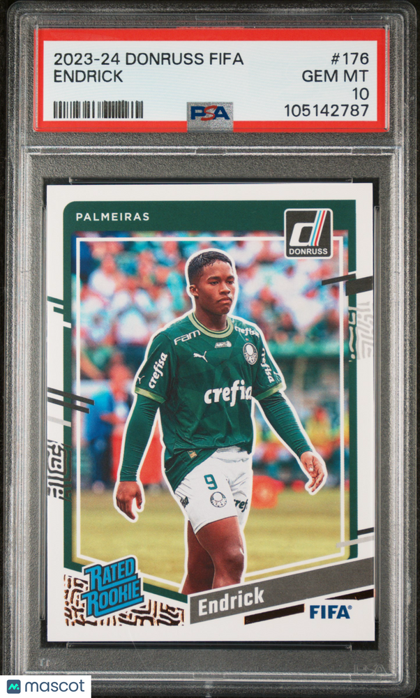 2023-24 Panini Donruss FIFA Endrick #176 PSA 10