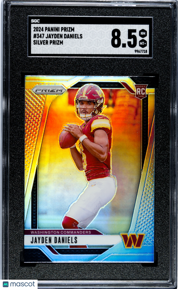 2024 Panini Prizm Jayden Daniels #347 Silver SGC 8.5
