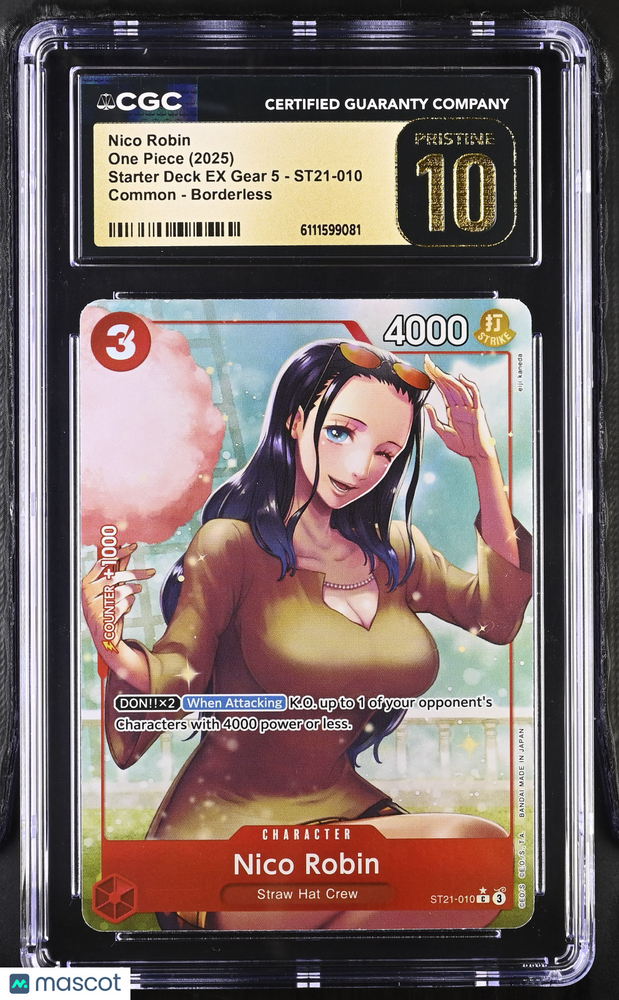 2025 One Piece Starter Deck EX: Gear 5 Nico Robin #ST21-010 CGC 10