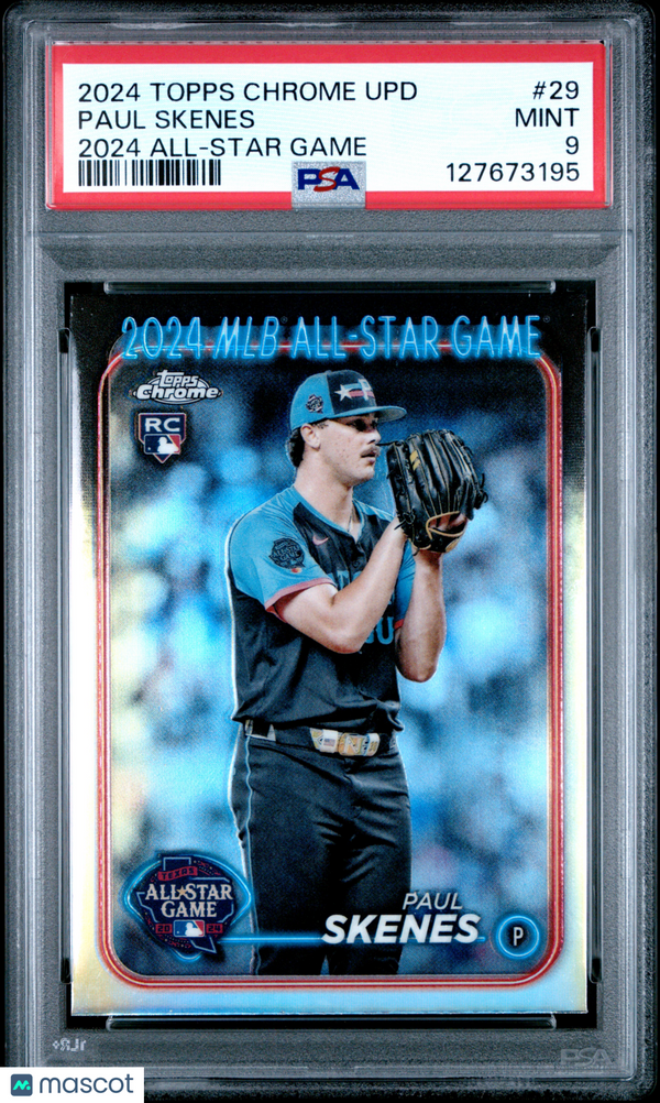 2024 Topps Chrome Update 2024 All-Star Game Chrome Paul Skenes #29 PSA 9