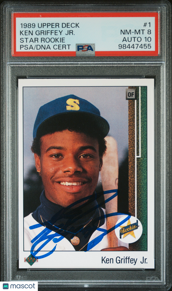 1989 Upper Deck Ken Griffey JR. #1 Star Rookie PSA 8