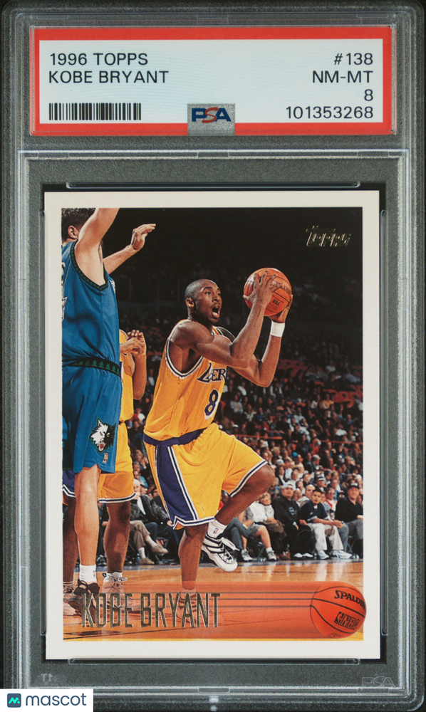 1996 Topps Kobe Bryant #138 PSA 8
