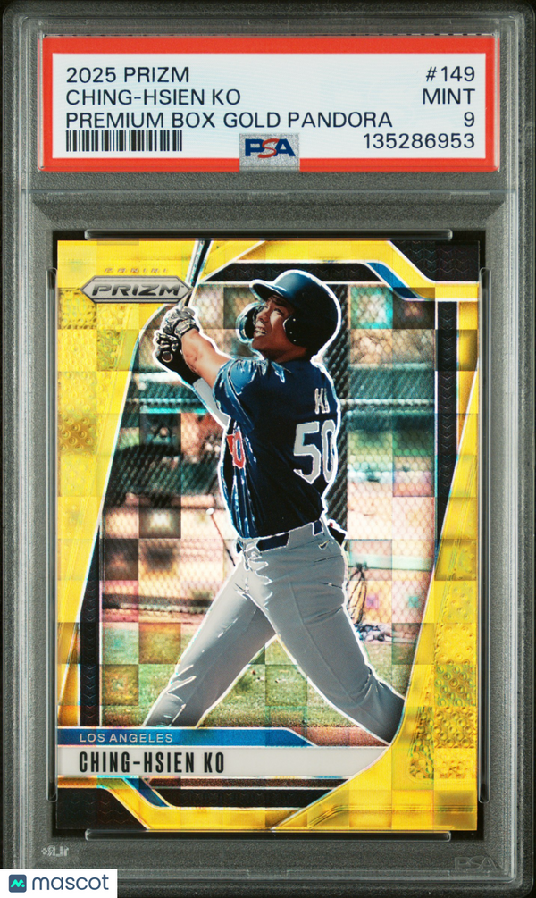 2025 Panini Prizm Ching-Hsien Ko #149 Premium Box Gold Pandora PSA 9