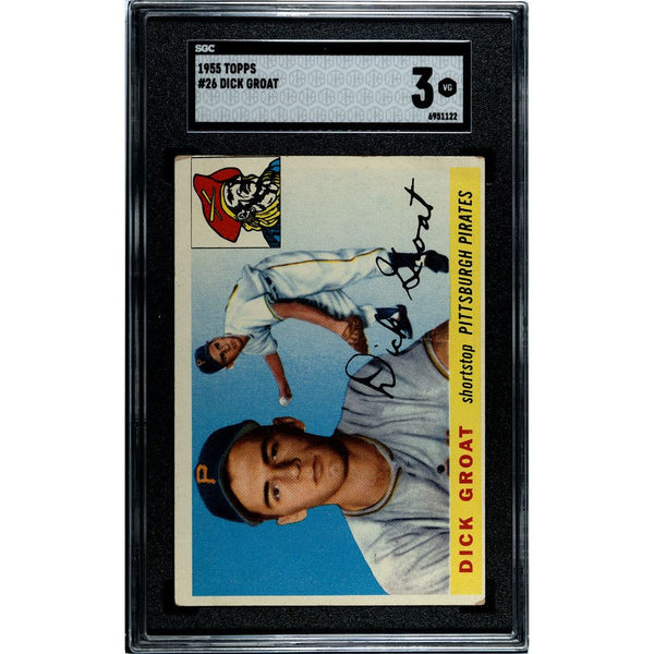 1955 Topps Dick Groat #26 SGC 3