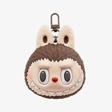 Pop MART the Monsters Labubu Silicone Earphone Bag Brown