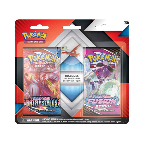 Pokemon 2 Booster Packs & Collector's Pin