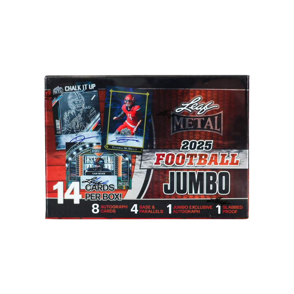 2025 Leaf Metal Football Jumbo Box