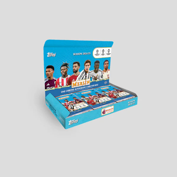 2024-25 Topps UEFA Club Competitions Merlin Chrome Soccer Hobby Box