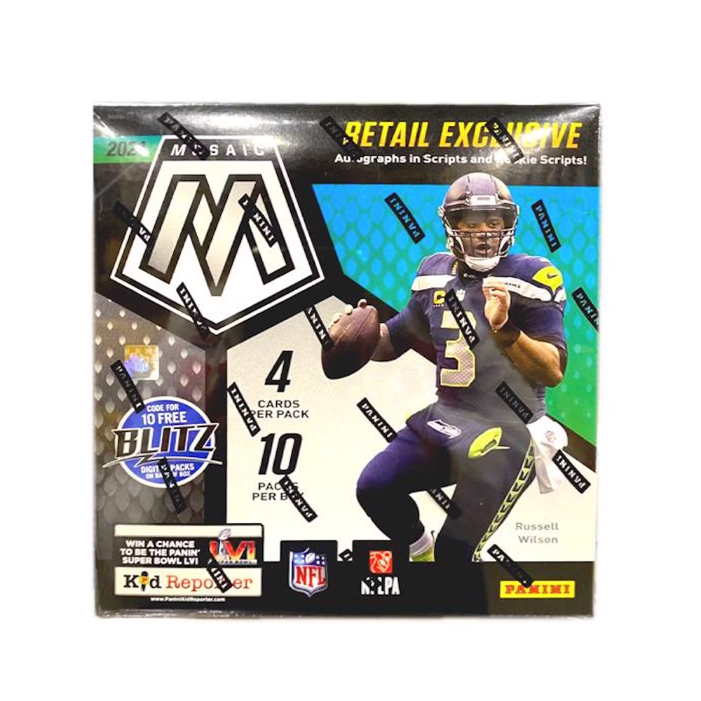 2021 Panini Mosaic Football Mega Box (Reactive Blue Parallels!)