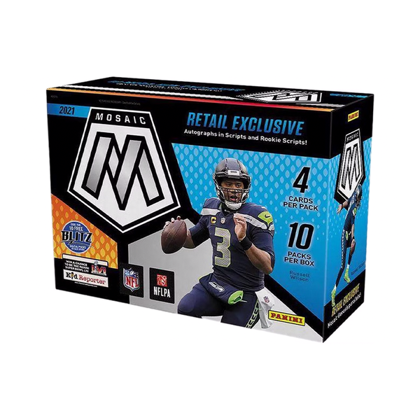 2021 Panini Mosaic Football Mega Box (Target) (Reactive Yellow Parallels)