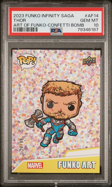 2023 Funko Infinity Saga Thor Art Of Funko Confetti Bomb PSA 10