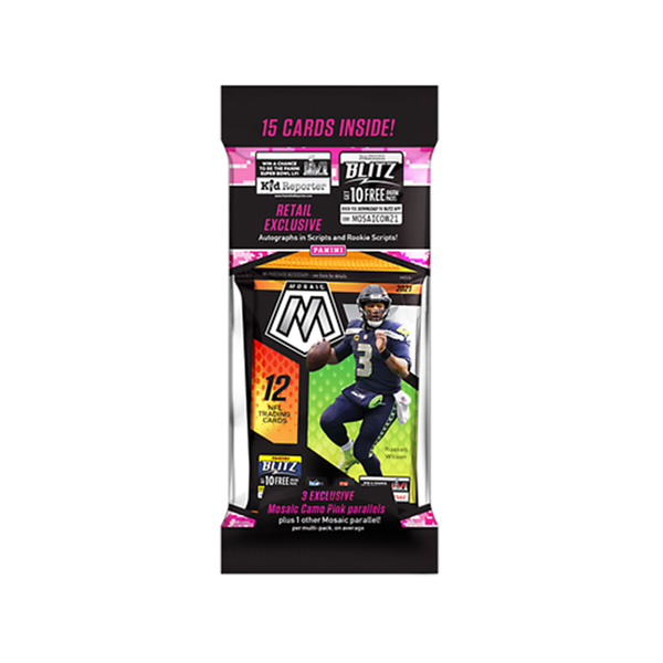 2021 Panini Mosaic Football Camo Pink Cello Pack