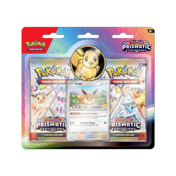 Pokémon Scarlet and Violet Prismatic Evolutions 2 pack Blister (Eevee Promo)