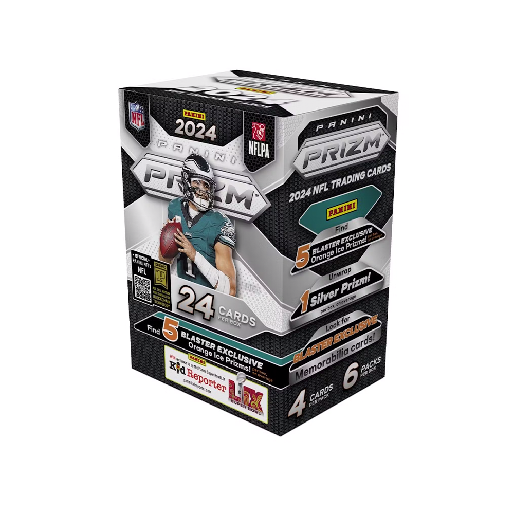 2024 Panini Prizm Football 6-Pack Hobby Blaster Box (Orange Ice)