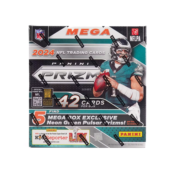 2024 Panini Prizm Football Mega Box (Neon Green Pulsar)