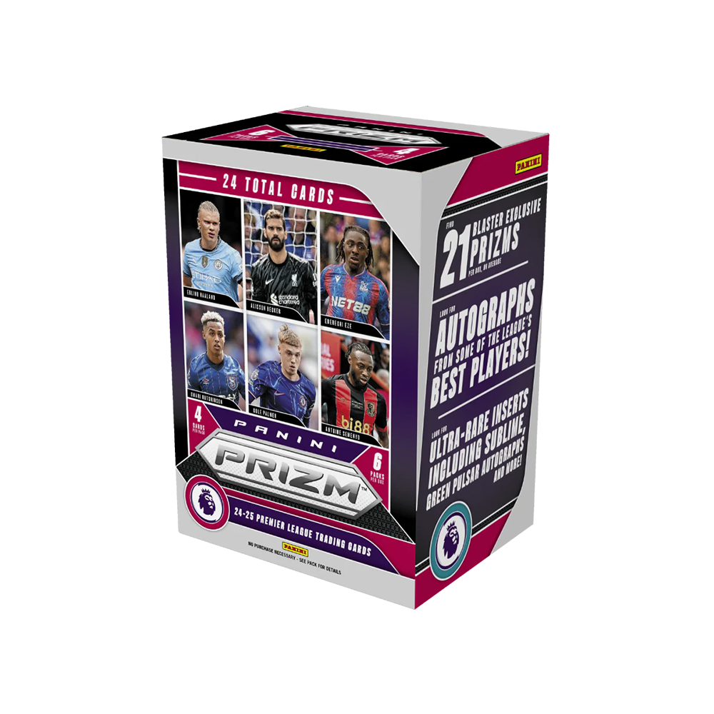 prizm booster box 2024-25 Panini Prizm Premier League Soccer Blaster Box