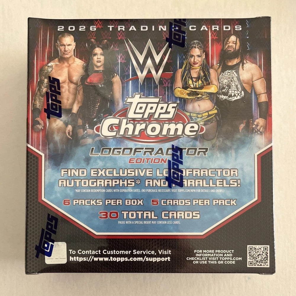 2026 Topps Chrome WWE Wrestling Logofractor Edition Box