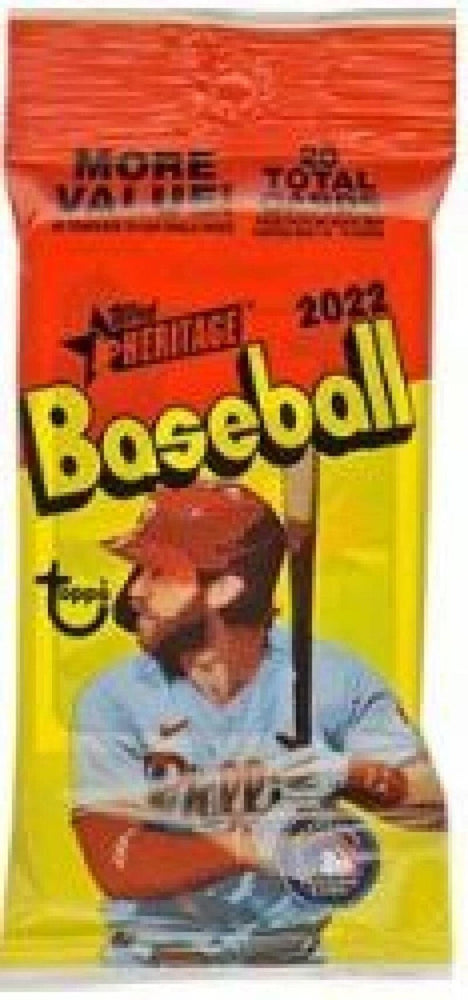 2022 Topps Heritage Value Fat Pack (15 card pack)