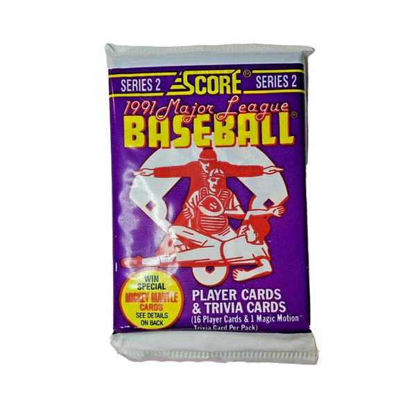 1991 mlb score series 2 Pack