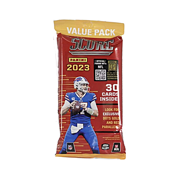 2023 Panini Score Football Trading Card Cello Fat Pack (30 Cards)