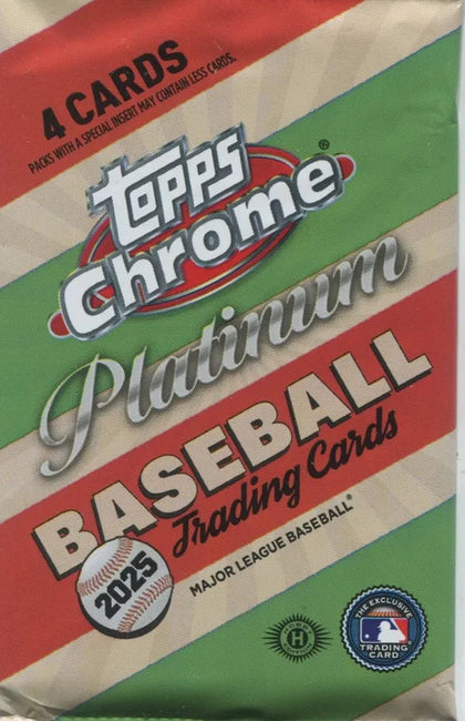 2025 Topps Chrome Platinum Baseball Hobby, Pack