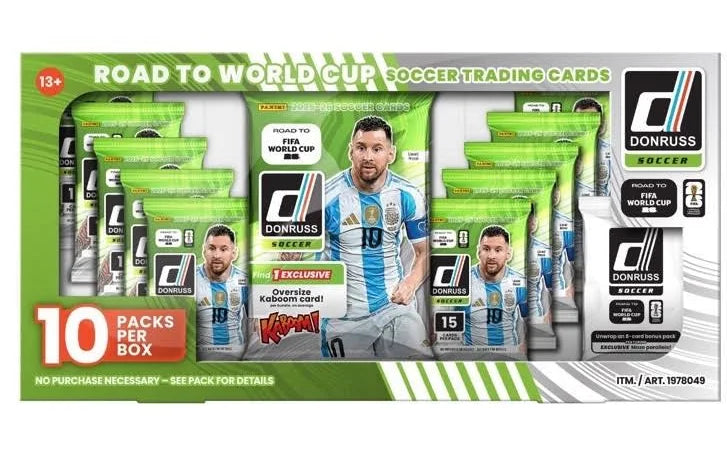 2025-26 Donruss Road FIFA World Cup Soccer Jumbo Kaboom Exclusive Box