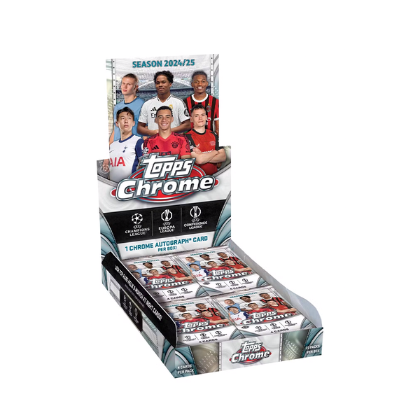 2024-25 Topps Chrome UEFA Club Competitions Soccer Hobby Box