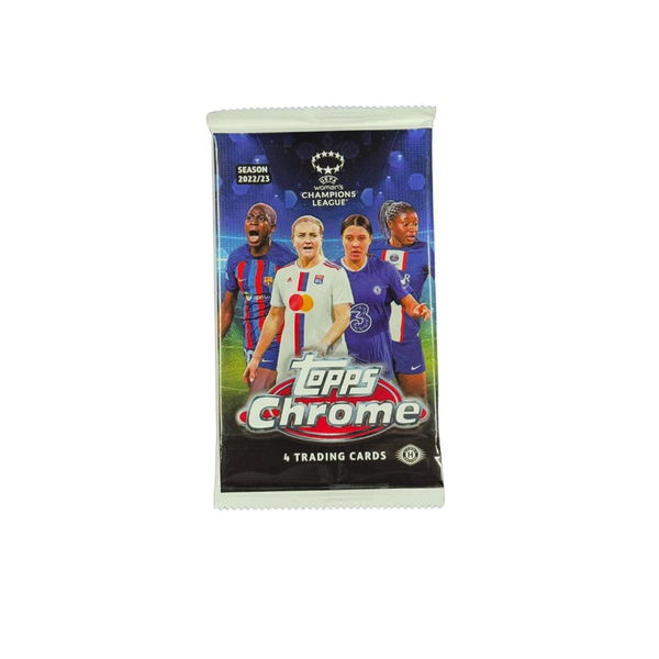 2022-23 Topps Chrome UEFA Women's Champions League Soccer Hobby Pack